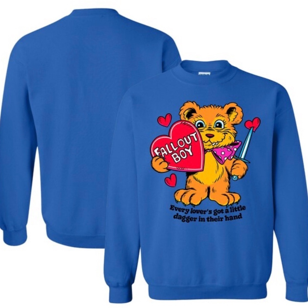 Fall Out Boy Unisex So Much For (2our) Dust Dagger Teddy Pullover Sweatshirt